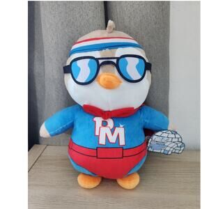 Pudgy Penguins 12-inch White-Brown Huggable Plush with Multicolor Accessories